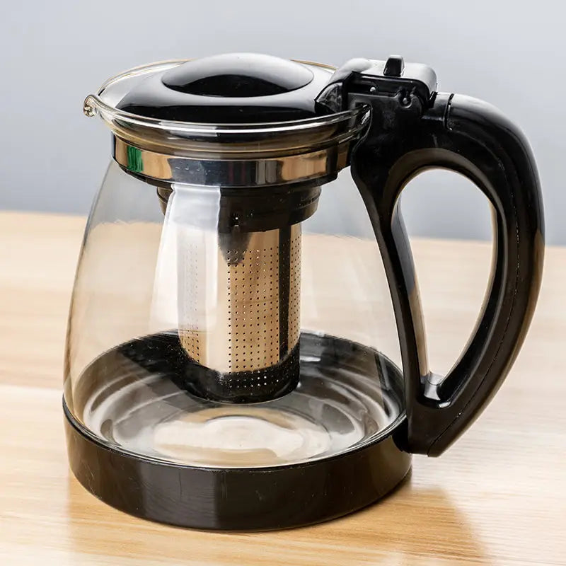 1000/2000ML Heat Resistant Glass Teapot Heated Container Tea Pot Good Clear Large Capacity Kettle with Filter Baskets