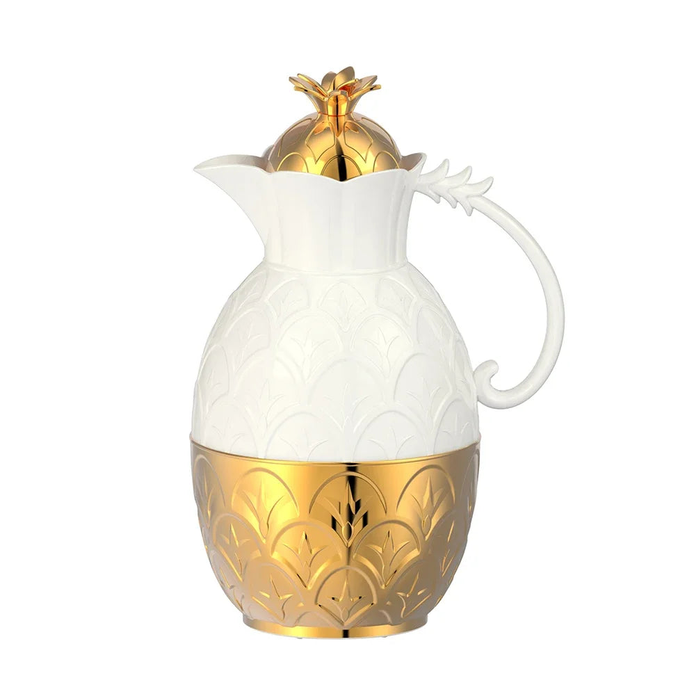 1000ml Arabic Style Glass Liner Vacuum Flask Large Capacity Thermos Light Luxury Coffee Pot For Home Thermal Insulation Kettle