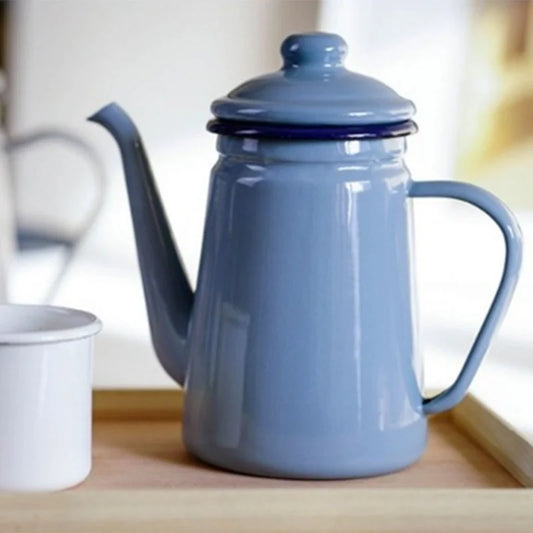1000ml Enamel Teapot Vintage Loose Leaf Tea Coffee Tea Water Pot Kettle Ceramic Teapot Tea Sets Tea Infuser Tea Pot Set