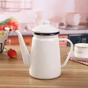 1000ml Enamel Teapot Vintage Loose Leaf Tea Coffee Tea Water Pot Kettle Ceramic Teapot Tea Sets Tea Infuser Tea Pot Set