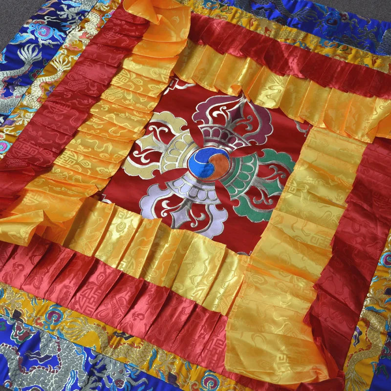 100CM  wholesale Buddhist supply Buddhism HOME Temple Embroidery Buddha Hanging Altar Vajra suspended ceiling curtain Deco cover