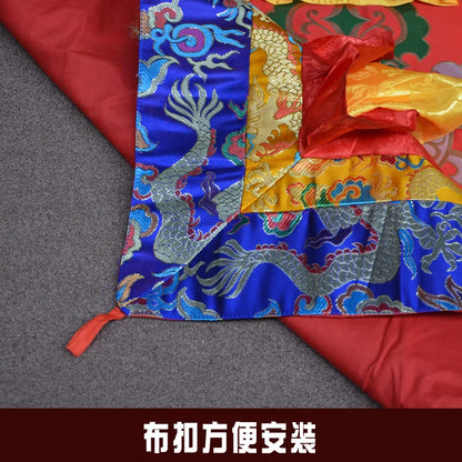 100CM  wholesale Buddhist supply Buddhism HOME Temple Embroidery Buddha Hanging Altar Vajra suspended ceiling curtain Deco cover