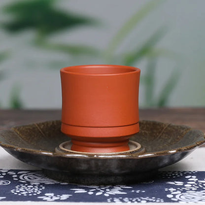 100ML Antique Purple Clay Tea Cup Chinese Portable Master Cup Household Tea Accessories Traditional Zisha Small Tea Bowl