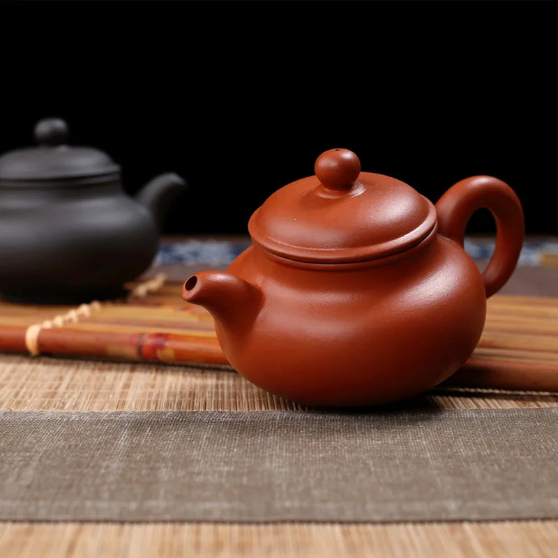 100ML Yixing Purple Clay Teapot Machine-made Tea Pot Raw Ore Quality Teaware Oolong Pu're Tea Set Filter Kettle