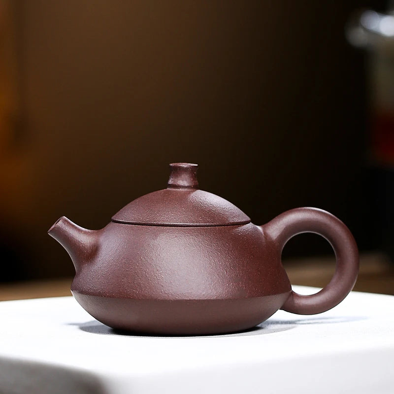 100ML Yixing Purple Clay Teapot Raw Ore Purple Mud Shi Piao Pot Vintage Drinkkware Kung Fu Tea Set Zisha Pots for Birthday Gift