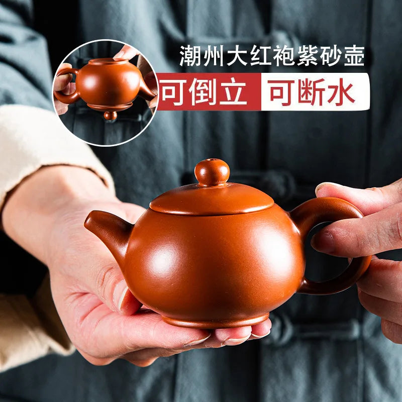 100cc Chinese Yixing Teapot Pure Handmade Plum Blossom Xi Shi Pot Purple Clay Tea Set Kettle 188 Ball Hole Filter
