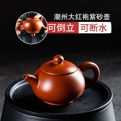 100cc Chinese Yixing Teapot Pure Handmade Plum Blossom Xi Shi Pot Purple Clay Tea Set Kettle 188 Ball Hole Filter