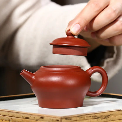 100cc Chinese Yixing Zisha Purple Clay Wucai DuanNi Handmade Jinquan Teapot