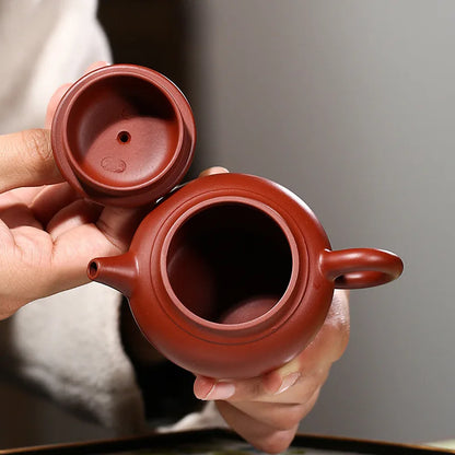 100cc Chinese Yixing Zisha Purple Clay Wucai DuanNi Handmade Jinquan Teapot