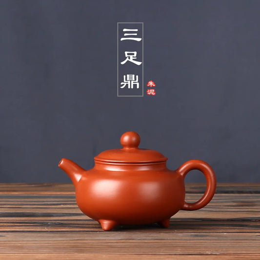 100cc High-end Yixing Purple Clay Teapot Famous Handmade Ball Hole Filter Xishi Tea Pot Raw Ore Dahongpao Kettle Zisha Tea Set