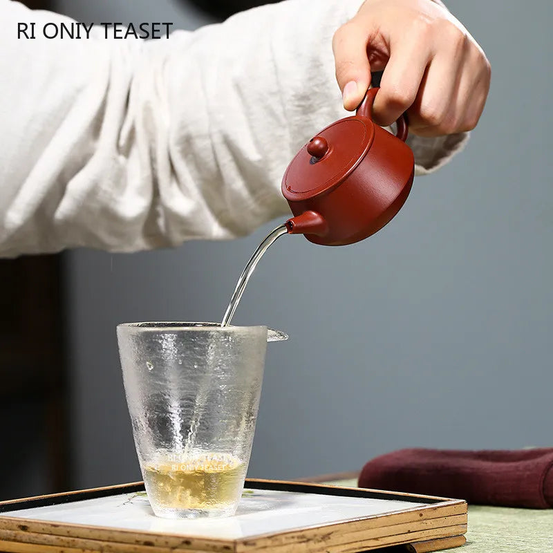 100ml Authentic Chinese Yixing Small Capacity Purple Clay Teapots Master Handmade Tea Pot Dahongpao Kettle Zisha Tea Set