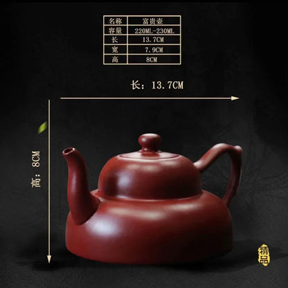 100ml Chinese Yixing Purple Clay Teapots Ball Shaped Infuser Tea Pot Beauty Kettle Raw Ore Handmade Zisha Tea Set Customized