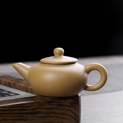 100ml Chinese Yixing Purple Clay Teapots Ball Shaped Infuser Tea Pot Beauty Kettle Raw Ore Handmade Zisha Tea Set Customized