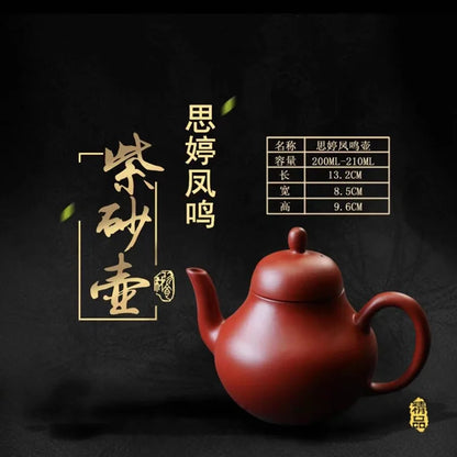 100ml Chinese Yixing Purple Clay Teapots Ball Shaped Infuser Tea Pot Beauty Kettle Raw Ore Handmade Zisha Tea Set Customized