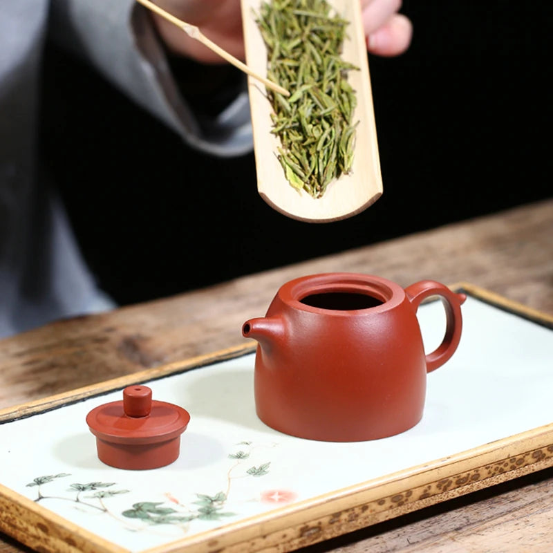 100ml Jinglan pot handmade teapot true yixing zisha dahongpao clay marked 7 infuser holes Chinese kungfu tea pots on sales new