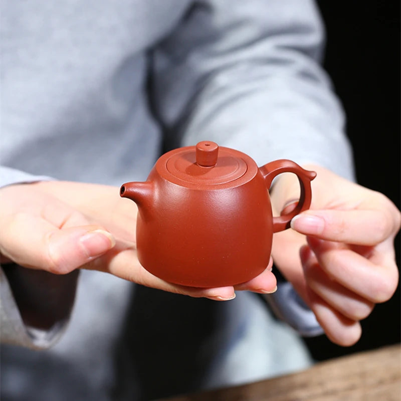 100ml Jinglan pot handmade teapot true yixing zisha dahongpao clay marked 7 infuser holes Chinese kungfu tea pots on sales new