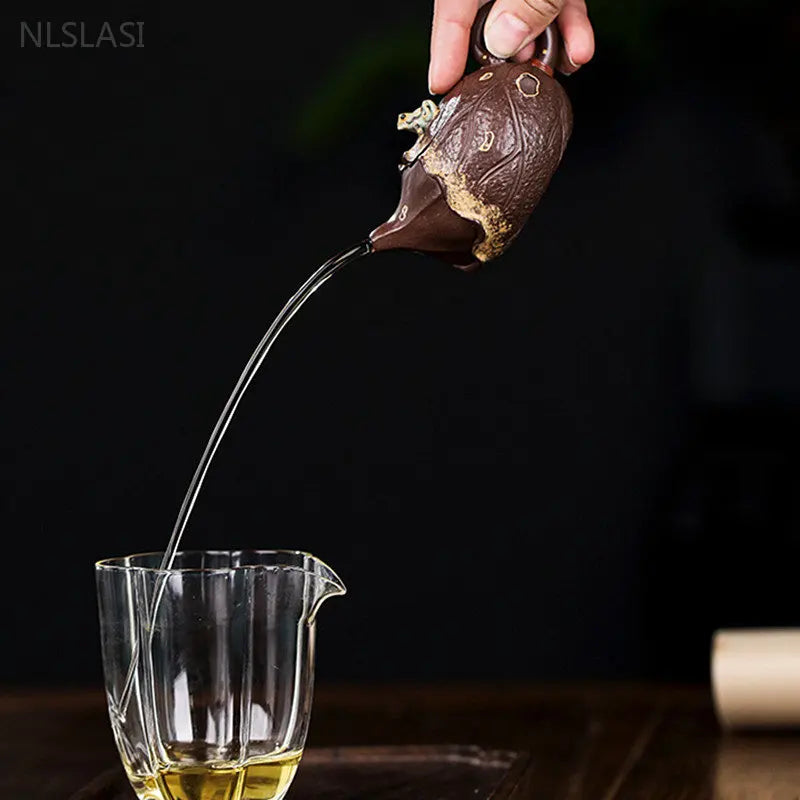 100ml Master Handmade Yixing Purple Clay Teapot Boutique Zhu Mud Beauty Tea Kettle High Quality Chinese Zisha Filter Tea Set