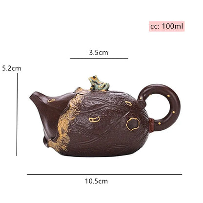 100ml Master Handmade Yixing Purple Clay Teapot Boutique Zhu Mud Beauty Tea Kettle High Quality Chinese Zisha Filter Tea Set