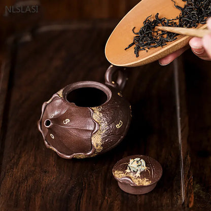 100ml Master Handmade Yixing Purple Clay Teapot Boutique Zhu Mud Beauty Tea Kettle High Quality Chinese Zisha Filter Tea Set