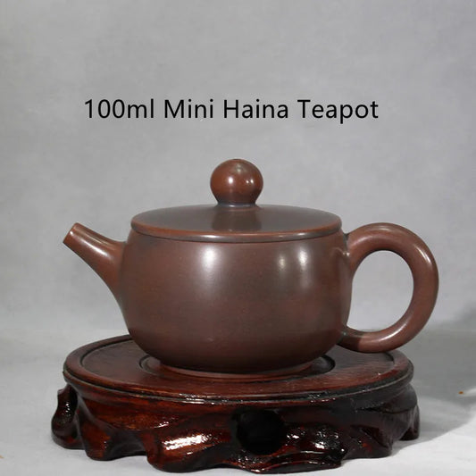 100ml Nixing Mini teapot tea pot filter Teaware handmade nixing clay customized gifts authentic Carving Teaset theiere