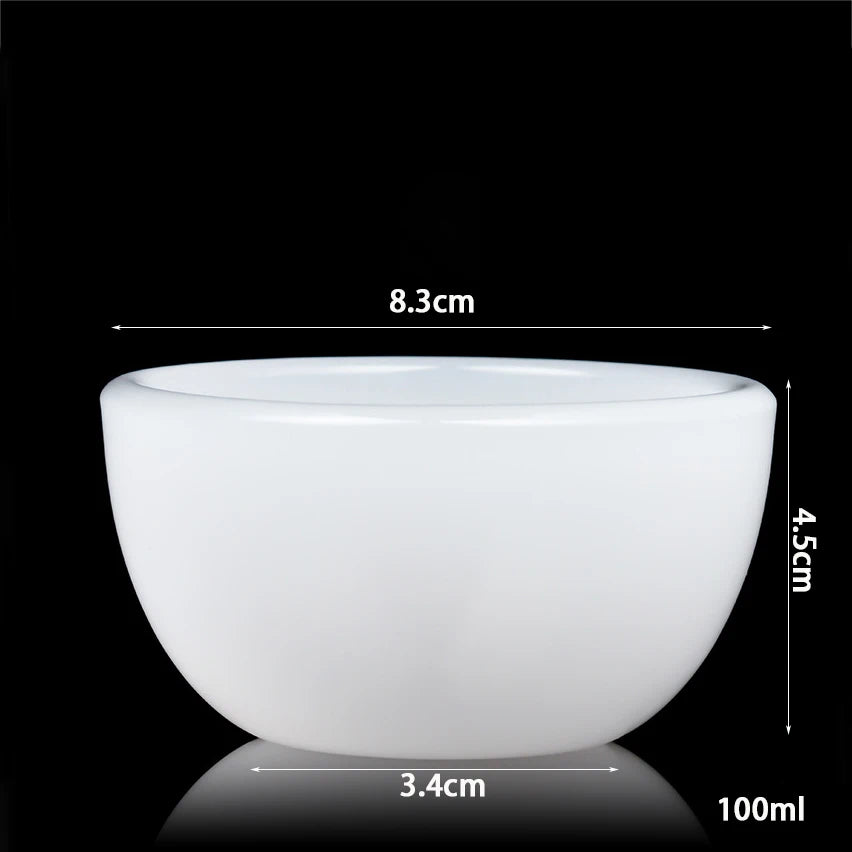 100ml White Jade Porcelain Tea Bowl Large Capacity Glass Glazed Stone Master Tea Cup Personal Chinese Kungfu Tea Set Easy To Use