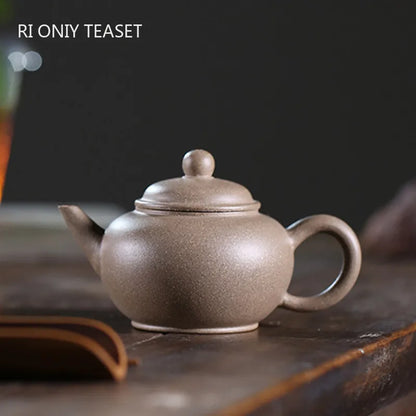 100ml Yixing Boutique Purple Clay Teapots Ball Shaped Infuser Tea Pot Raw ore Beauty Kettle Handmade Zisha Tea Set Customized