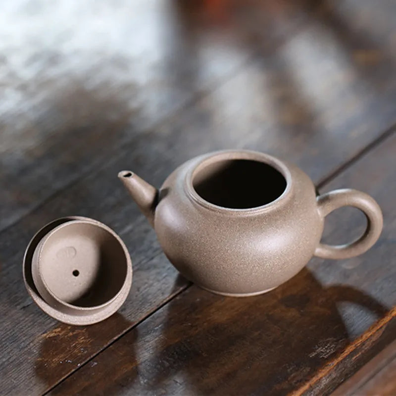 100ml Yixing Boutique Purple Clay Teapots Ball Shaped Infuser Tea Pot Raw ore Beauty Kettle Handmade Zisha Tea Set Customized