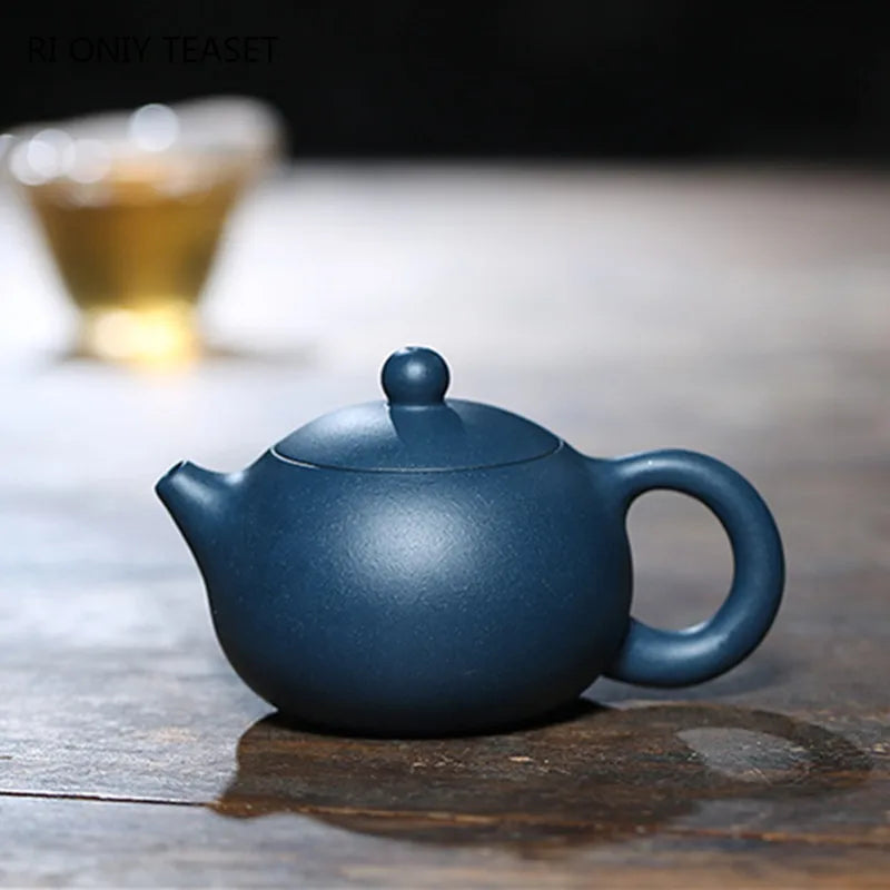 100ml Yixing Handmade Purple Clay Teapots Ball Shaped Infuser Xishi Tea Pot Beauty Kettle Customized Zisha Tea Set Authentic