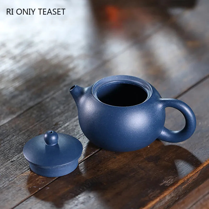 100ml Yixing Handmade Purple Clay Teapots Ball Shaped Infuser Xishi Tea Pot Beauty Kettle Customized Zisha Tea Set Authentic