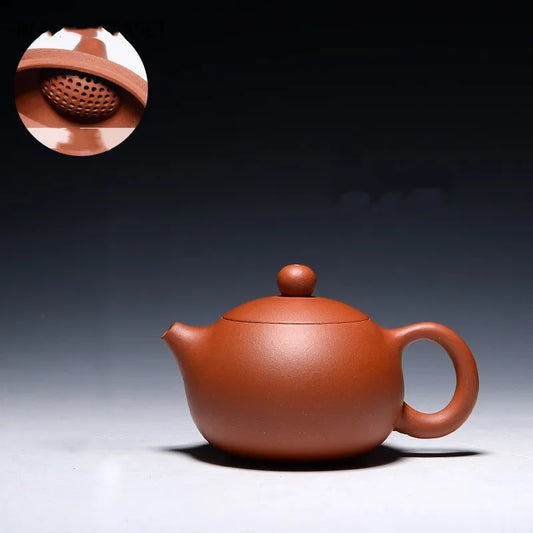 100ml Yixing Purple Clay Teapot Famous Handmade Small Capacity Xishi Tea Pot Ball Hole Filter Kettle Chinese Zisha Tea Set Gifts