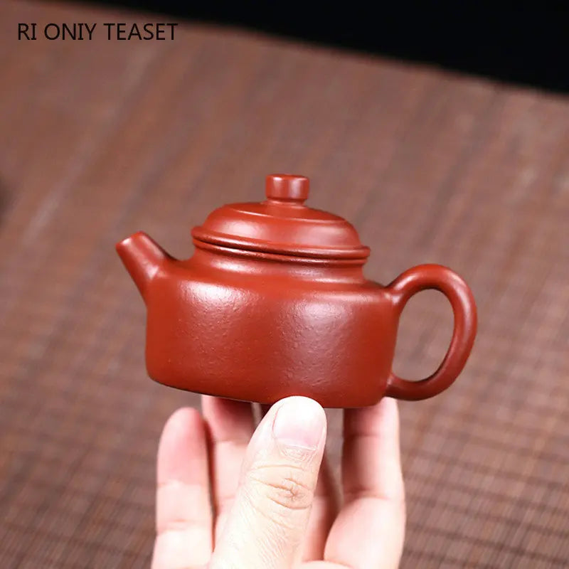 100ml Yixing Purple Clay Teapots Famous Handmade Small Capacity Tea Pot Raw Ore Dahongpao Kettle Chinese Zisha Tea Set Teaware