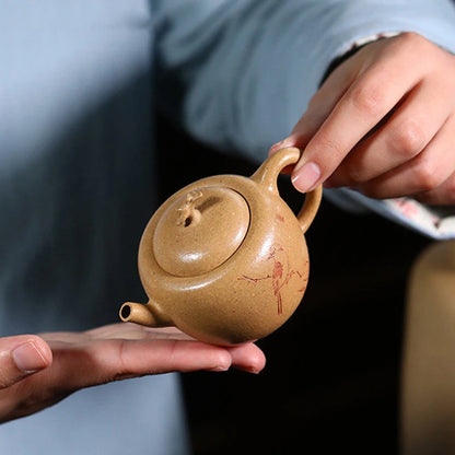 100ml Yixing Small Capacity Purple Clay Teapots Handmade Tea Pot Raw Ore Section Mud Kettle Chinese High-end Zisha Tea Set