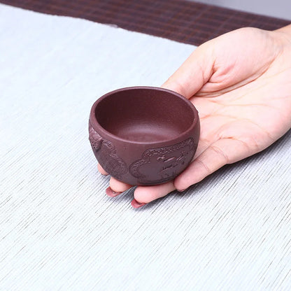 100ml Yixing Zisha Cup Handmade Master Cup Chinese Water Chestnut Cup Teacup Tea Cup Kung Fu Tea Cup Purple Clay Teapot Teaware