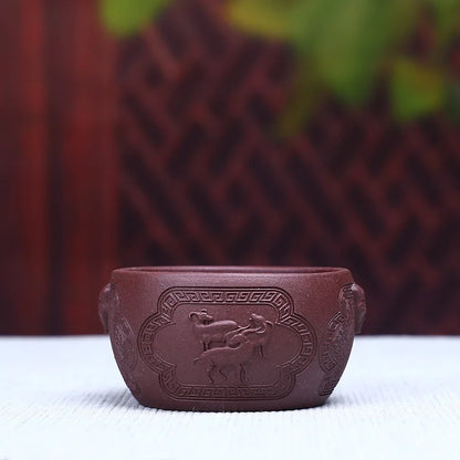 100ml Yixing Zisha Cup Handmade Master Cup Chinese Water Chestnut Cup Teacup Tea Cup Kung Fu Tea Cup Purple Clay Teapot Teaware