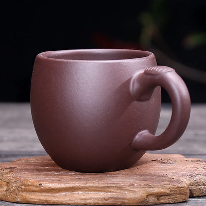 100ml master cup real yixing zisha tea cup with handle marked cups for tea original ore purple grit kungfu tea cups on sales new