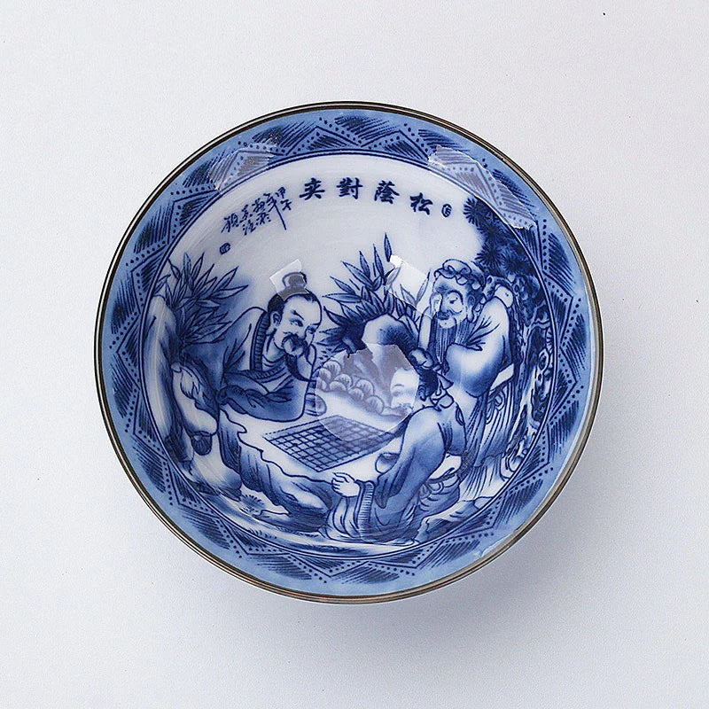 100ml master single cup Chinese blue-and-white porcelain tea cup handpainted cup of tea China kungfu cups ceramic in Chinese