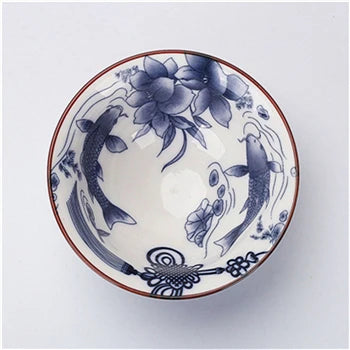 100ml master single cup Chinese blue-and-white porcelain tea cup handpainted cup of tea China kungfu cups ceramic in Chinese