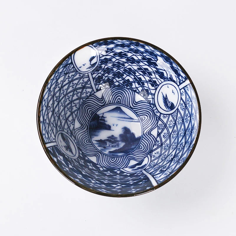 100ml master single cup Chinese blue-and-white porcelain tea cup handpainted cup of tea China kungfu cups ceramic in Chinese