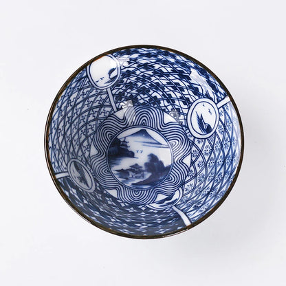 100ml master single cup Chinese blue-and-white porcelain tea cup handpainted cup of tea China kungfu cups ceramic in Chinese