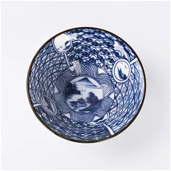 100ml master single cup Chinese blue-and-white porcelain tea cup handpainted cup of tea China kungfu cups ceramic in Chinese