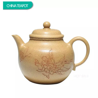 120ml Chinese Yixing Purple Clay Teapots Handmade Small Capacity Tea Pot Raw Ore Section Mud Kettle High-end Zisha Tea Set