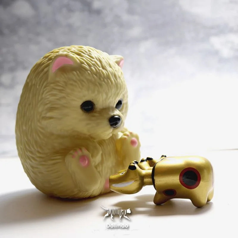 10CM PVC Cartoon Cute Dogs Car Ornament Micro Landscape Bonsai Decoration Desktop Creative Trinket Home Accessories Figurines