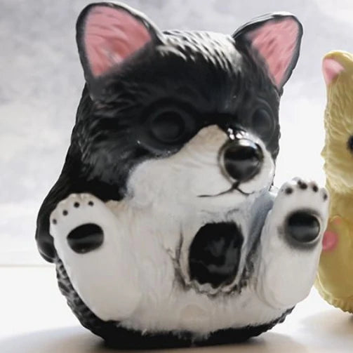 10CM PVC Cartoon Cute Dogs Car Ornament Micro Landscape Bonsai Decoration Desktop Creative Trinket Home Accessories Figurines