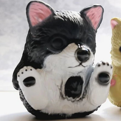 10CM PVC Cartoon Cute Dogs Car Ornament Micro Landscape Bonsai Decoration Desktop Creative Trinket Home Accessories Figurines