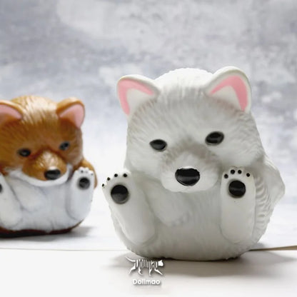 10CM PVC Cartoon Cute Dogs Car Ornament Micro Landscape Bonsai Decoration Desktop Creative Trinket Home Accessories Figurines