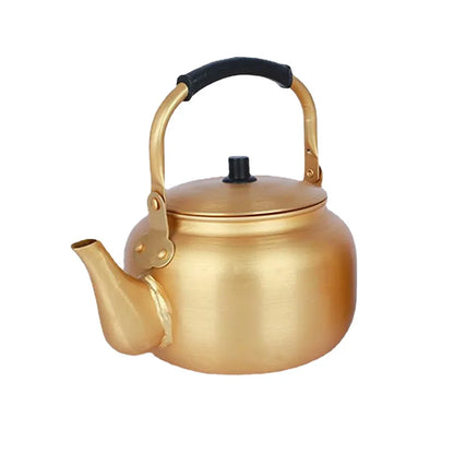 10L High Capacity Yellow Aluminum Boil Water Kettle Korean Style Rice Jug For Home Thick Aluminum Boiling Water Pot