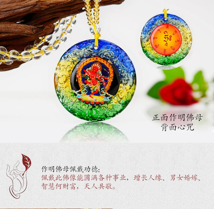 10P-  GOOD Buddhist supplies Greco-Buddhist pocket travel efficacious Mascot # the Buddha Crystal Pendant Amulets Good GIFT