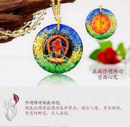 10P-  GOOD Buddhist supplies Greco-Buddhist pocket travel efficacious Mascot # the Buddha Crystal Pendant Amulets Good GIFT
