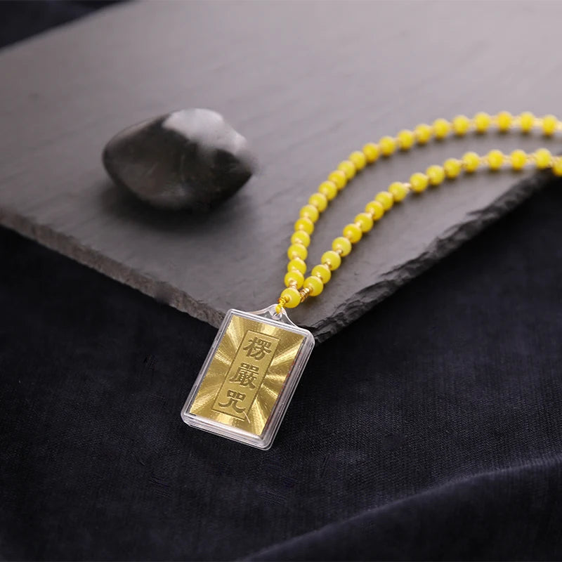 10PCS Buddhist supply Greco-Buddhist pocket travel safe Exorcise evil spirits Almighty talisman Shurangama Mantra Pendant Amulet