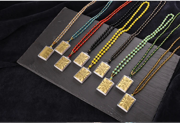10PCS Buddhist supply Greco-Buddhist pocket travel safe Exorcise evil spirits Almighty talisman Shurangama Mantra Pendant Amulet